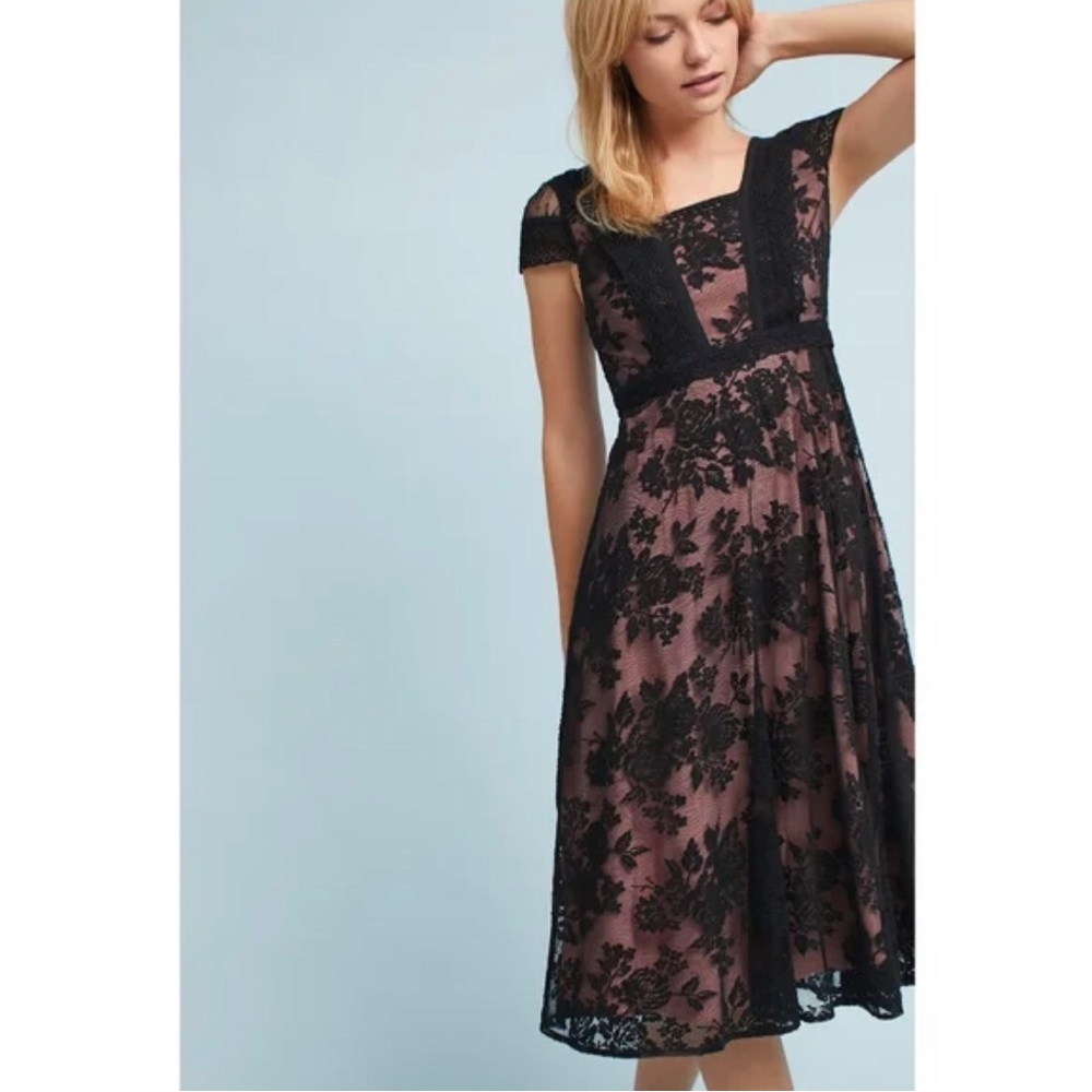 Anthropologie Malia Lace Midi Dress / 10
